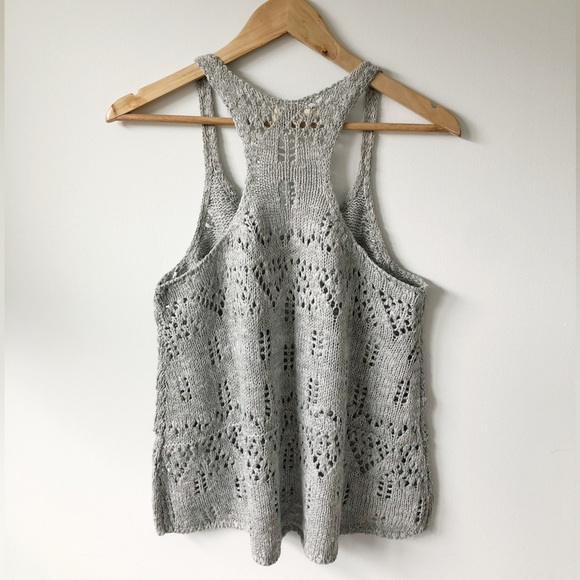 ✨VINTAGE(?) HOLLISTER CO KNIT CROCHET TANK✨ - Picture 2 of 2